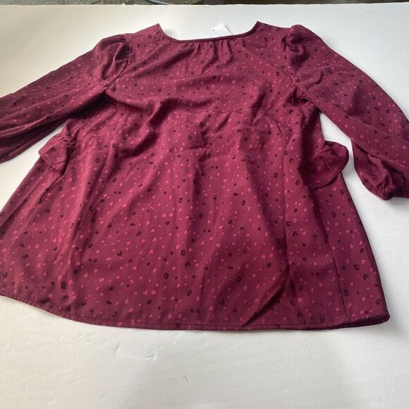 Ingrid & Isabel Maternity‎ 3/4 Sleeve Ruffle Waist Woven Top Size XS - Picture 16 of 16